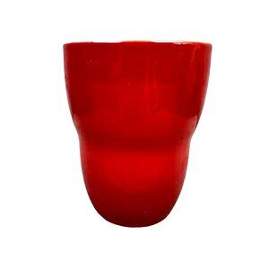 Starbucks Coffee Red Ceramic Mug By Alda 8 Oz 2008 Design Double Walled